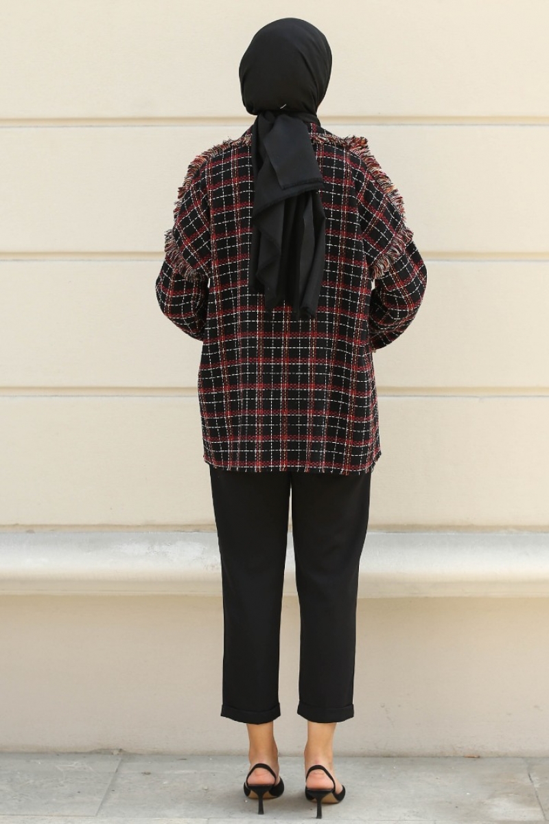 Monaco Kırmızı Tüvit Ceket