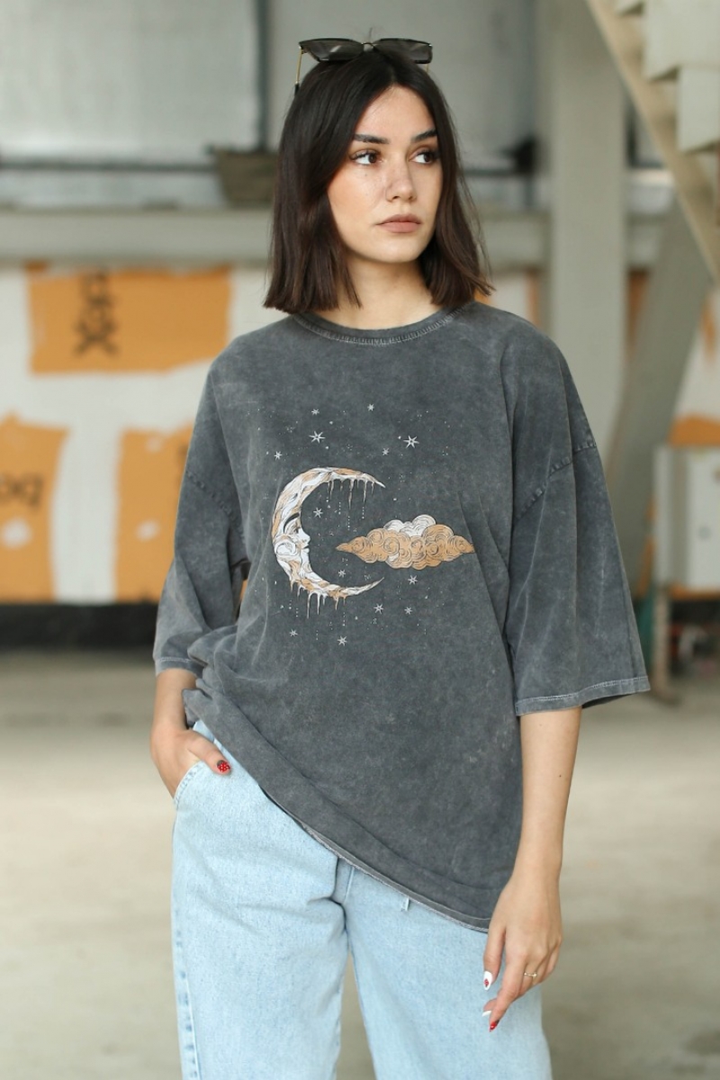 Moon Füme T-Shirt