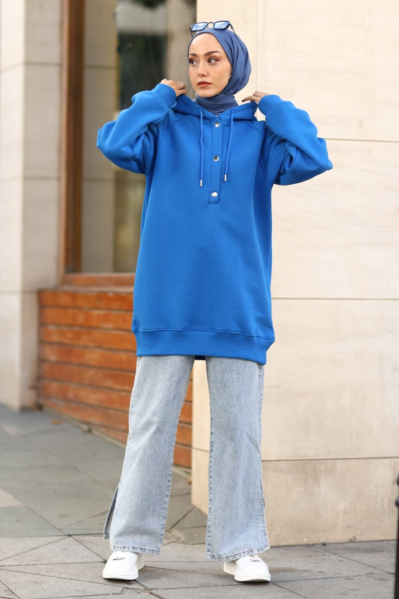 Morgen Saks Mavi Sweat