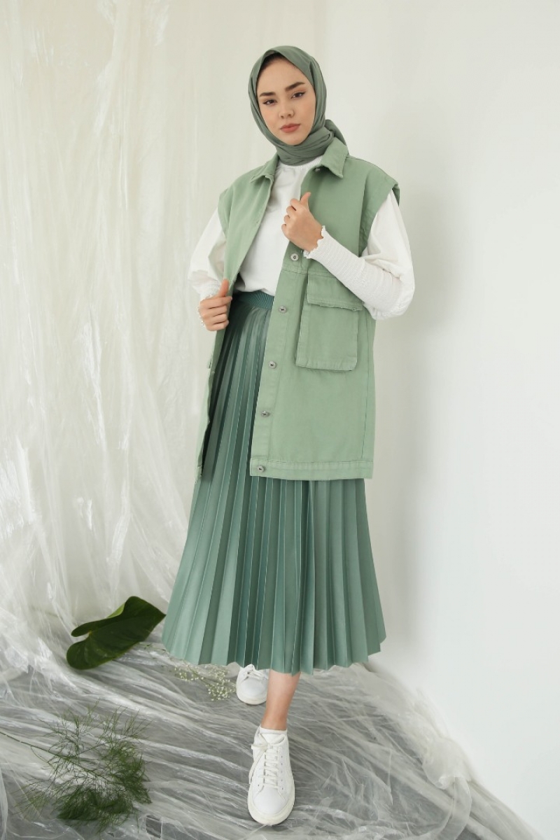 Motta Mint Yeşili Yelek