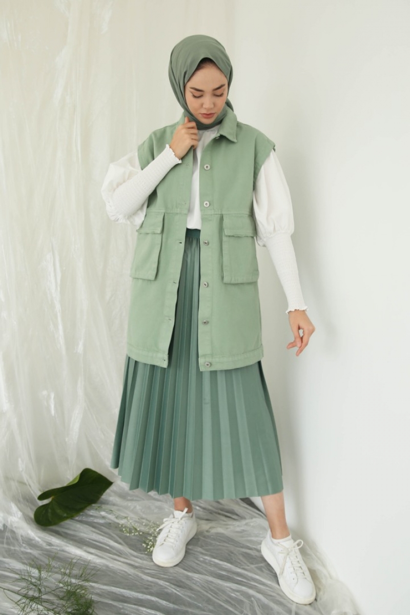 Motta Mint Yeşili Yelek