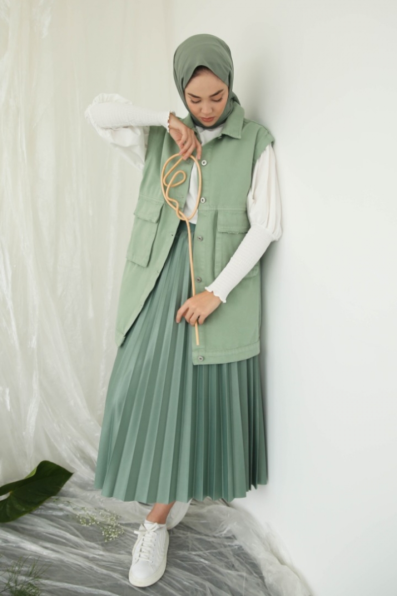 Motta Mint Yeşili Yelek