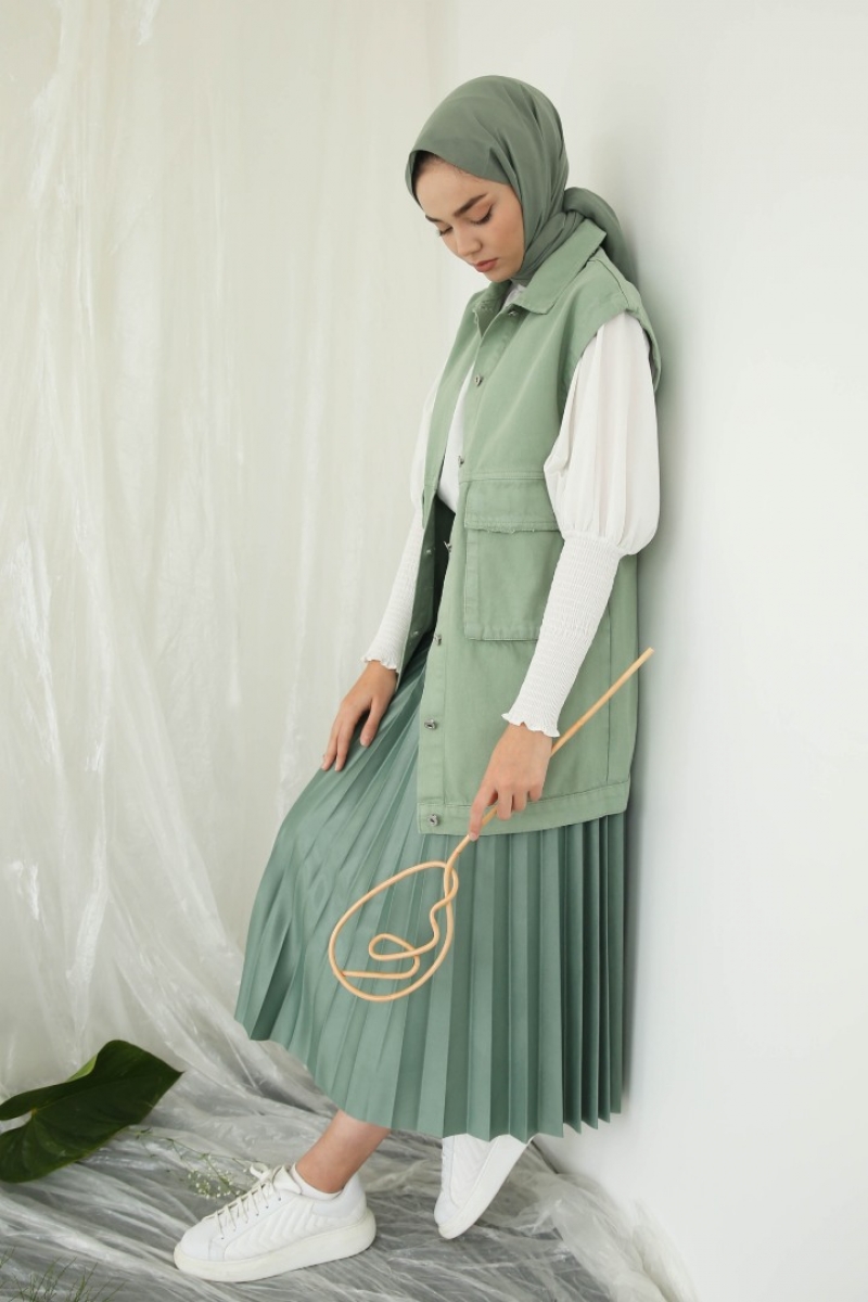 Motta Mint Yeşili Yelek