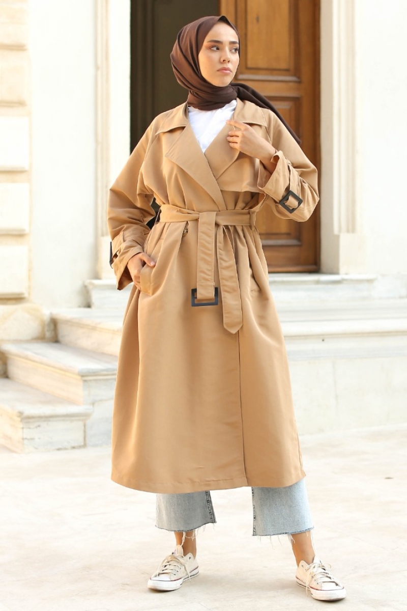 Myron Camel Trençkot