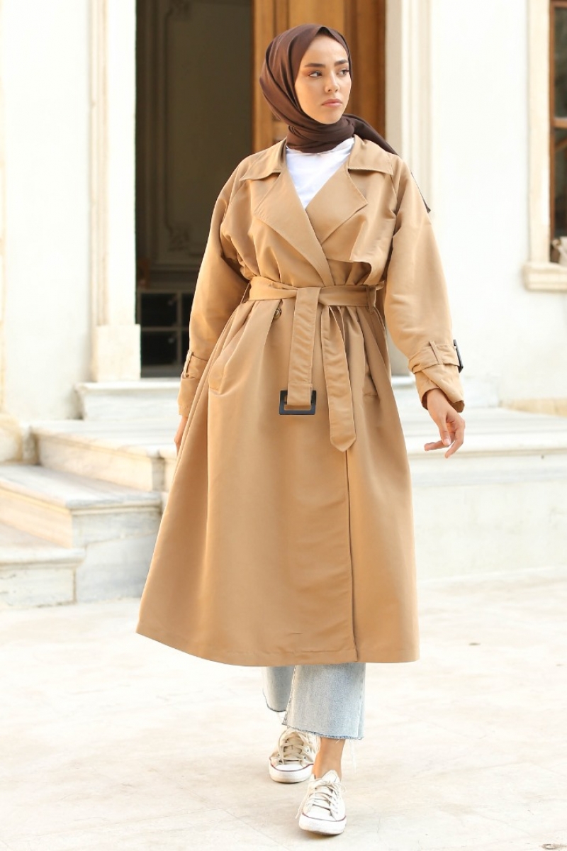 Myron Camel Trençkot