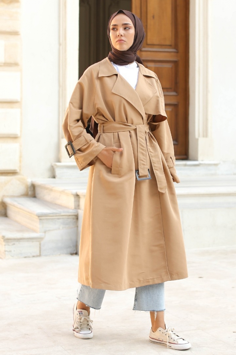 Myron Camel Trençkot