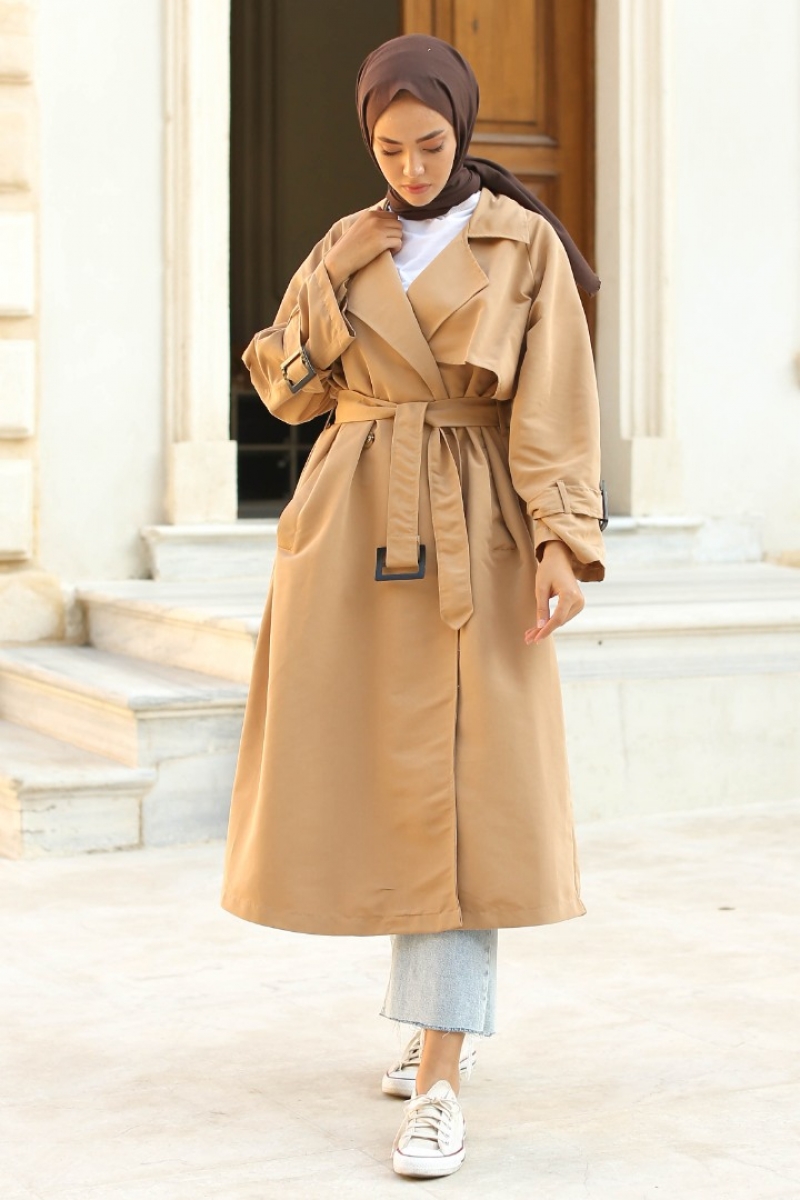 Myron Camel Trençkot