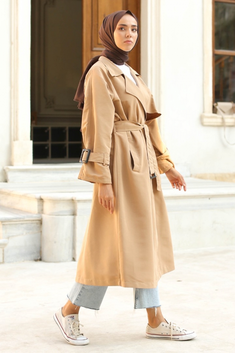 Myron Camel Trençkot