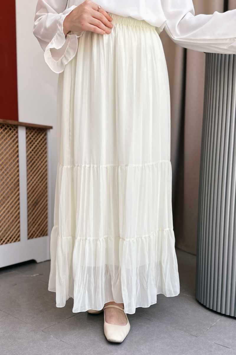 Nefel Limon Yeşili Etek