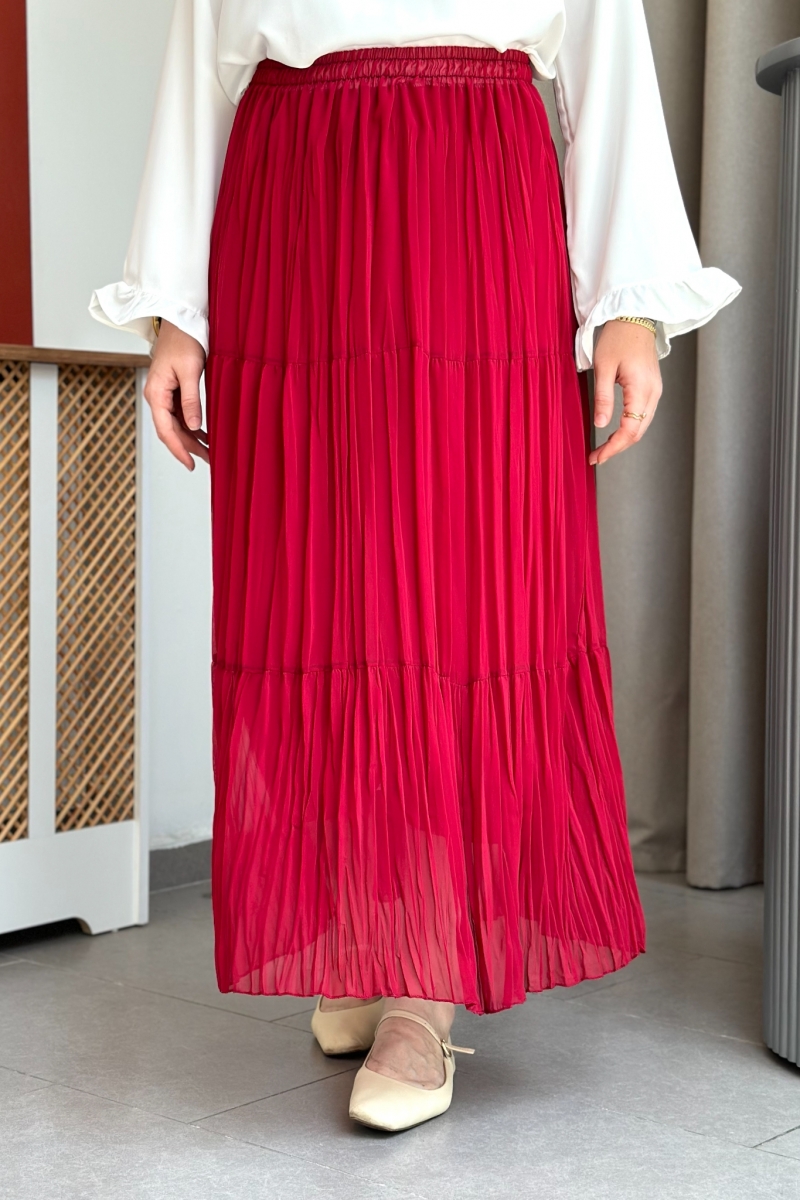 Nefel Kırmızı Etek