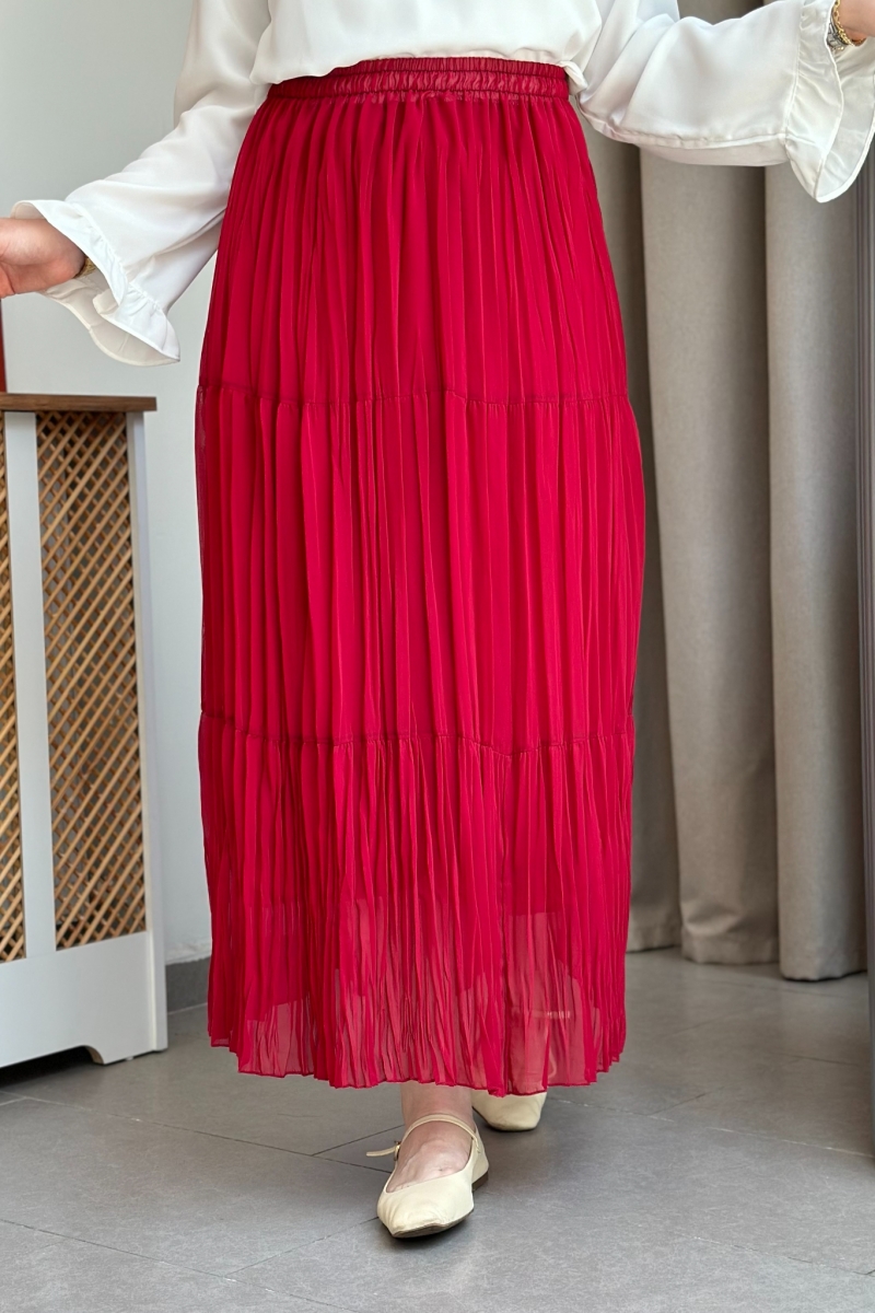 Nefel Kırmızı Etek