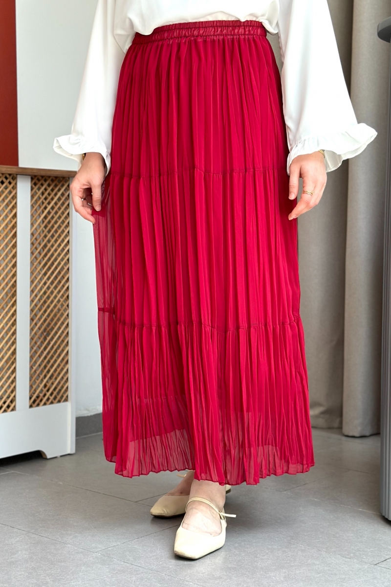 Nefel Kırmızı Etek