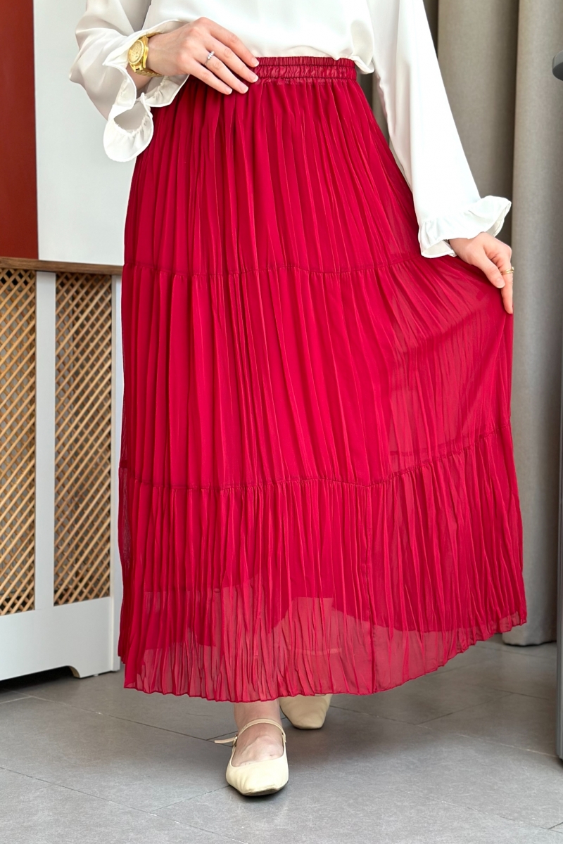 Nefel Kırmızı Etek