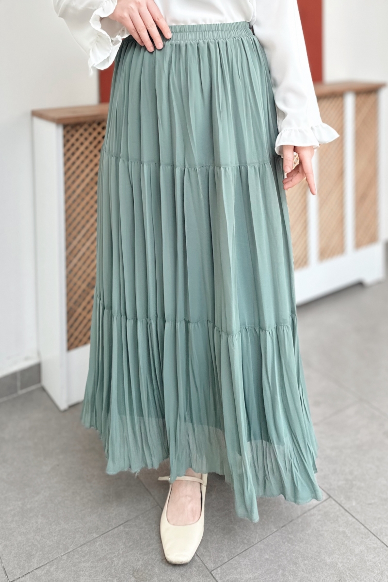 Nefel Mint Yeşili Etek