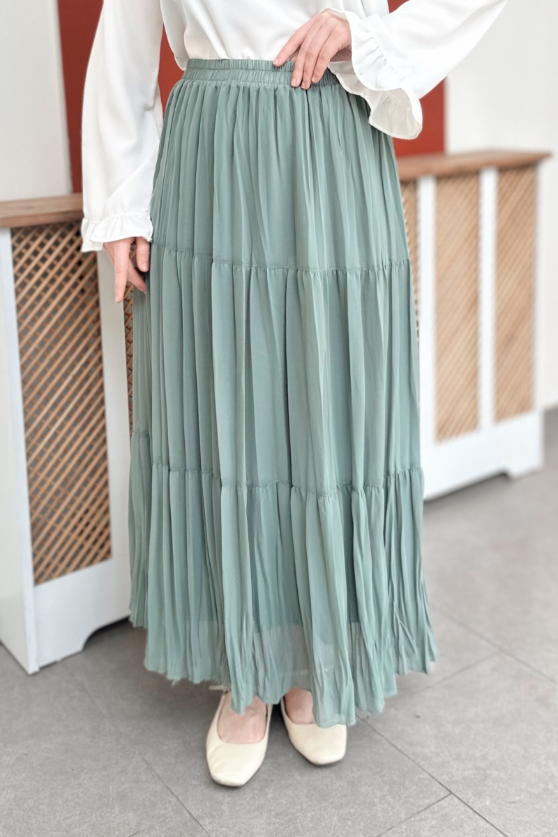 Nefel Mint Yeşili Etek