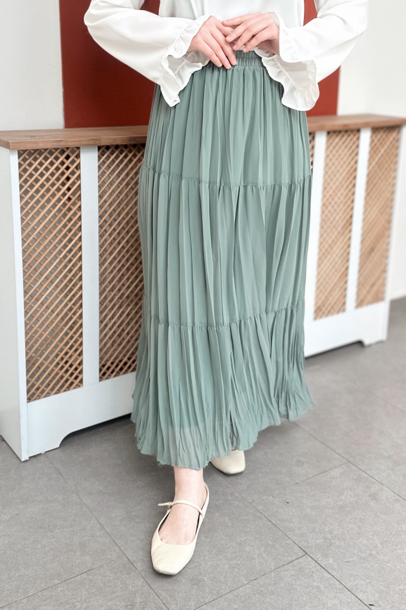 Nefel Mint Yeşili Etek