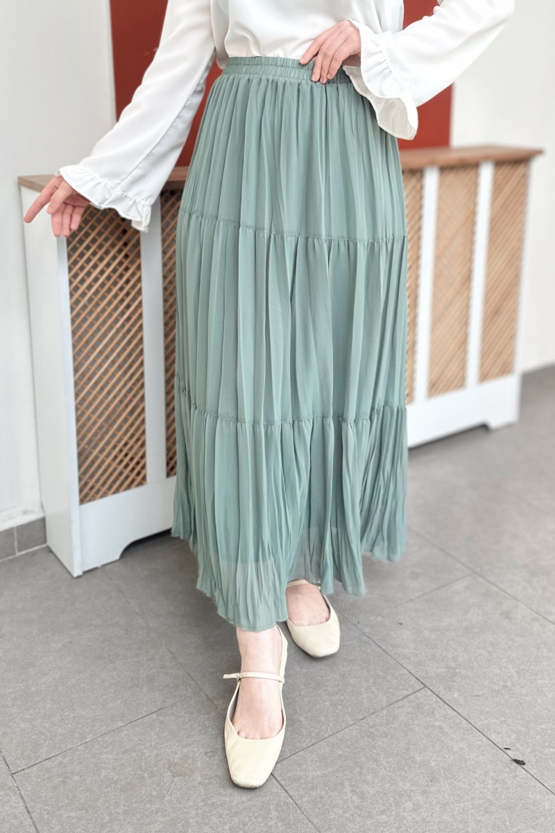 Nefel Mint Yeşili Etek