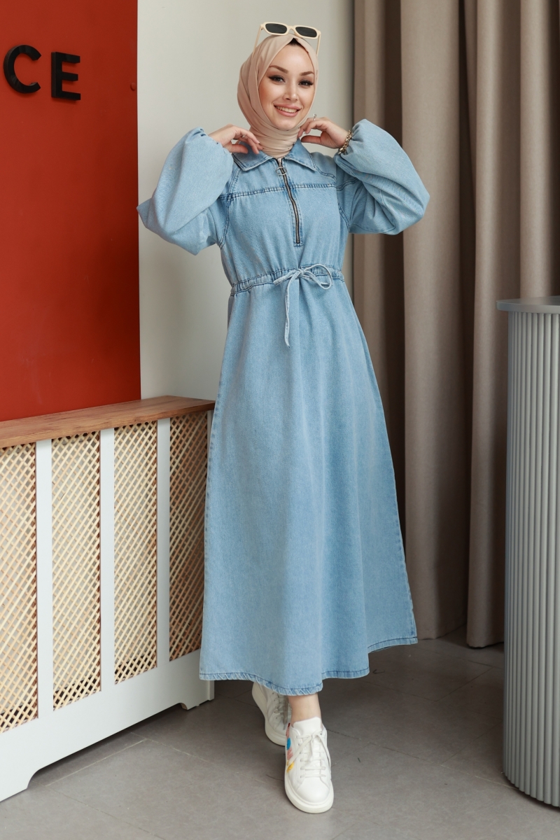 Nelson Mavi Kot Elbise