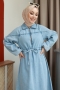 Nelson Mavi Kot Elbise