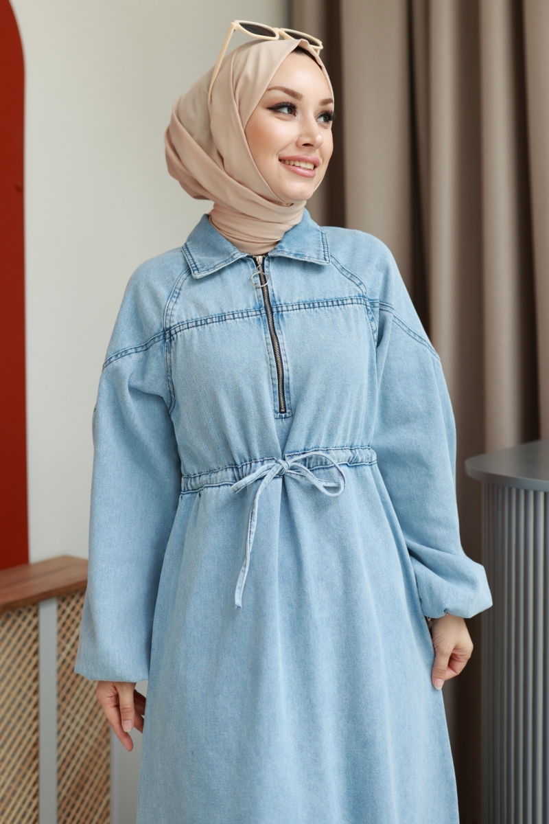 Nelson Mavi Kot Elbise