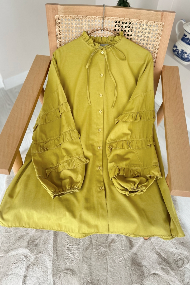 Neol Yağ Yeşili Tunik