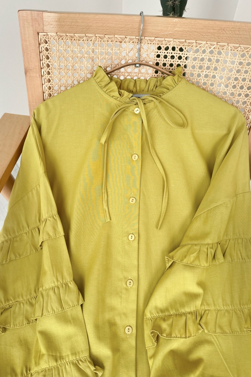 Neol Yağ Yeşili Tunik