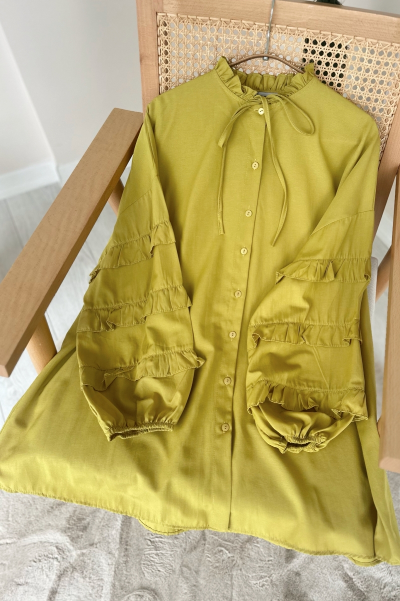 Neol Yağ Yeşili Tunik