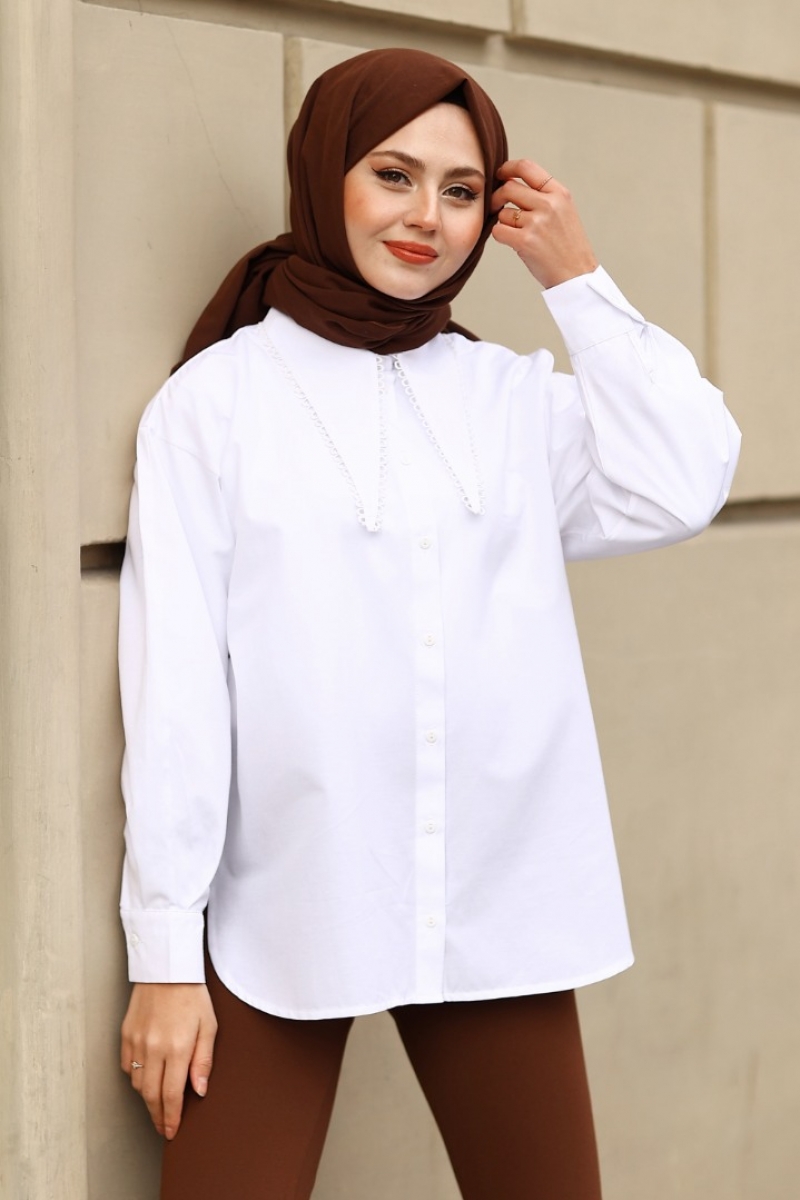 Nerissa Beyaz Gömlek