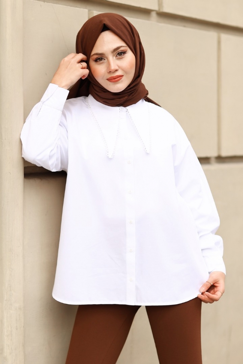 Nerissa Beyaz Gömlek