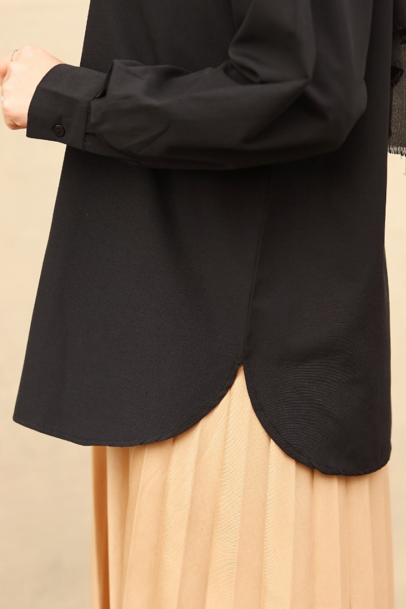 Nerissa Siyah Gömlek