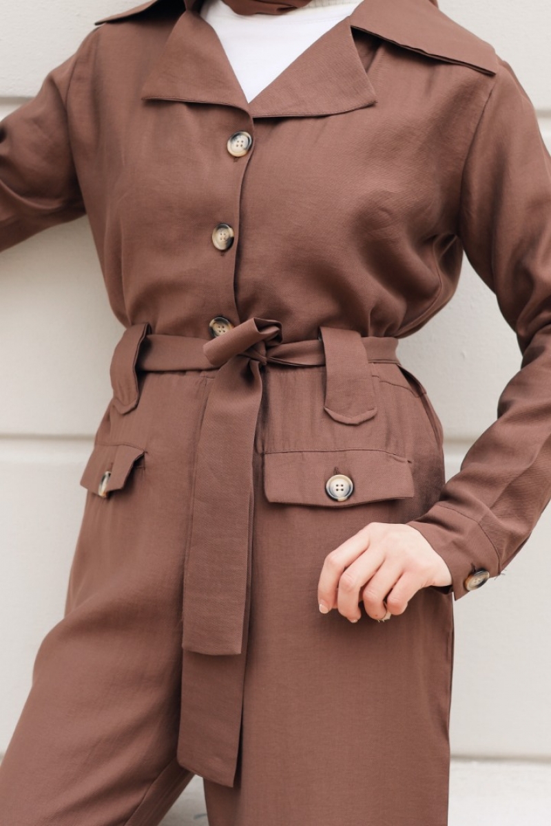 Nicos Kahverengi Tulum