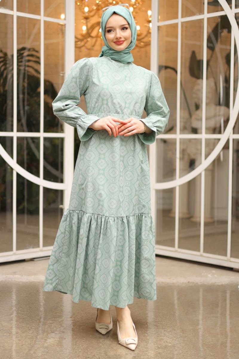 Ninnel Mint Yeşili Elbise