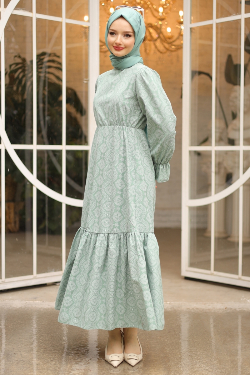 Ninnel Mint Yeşili Elbise