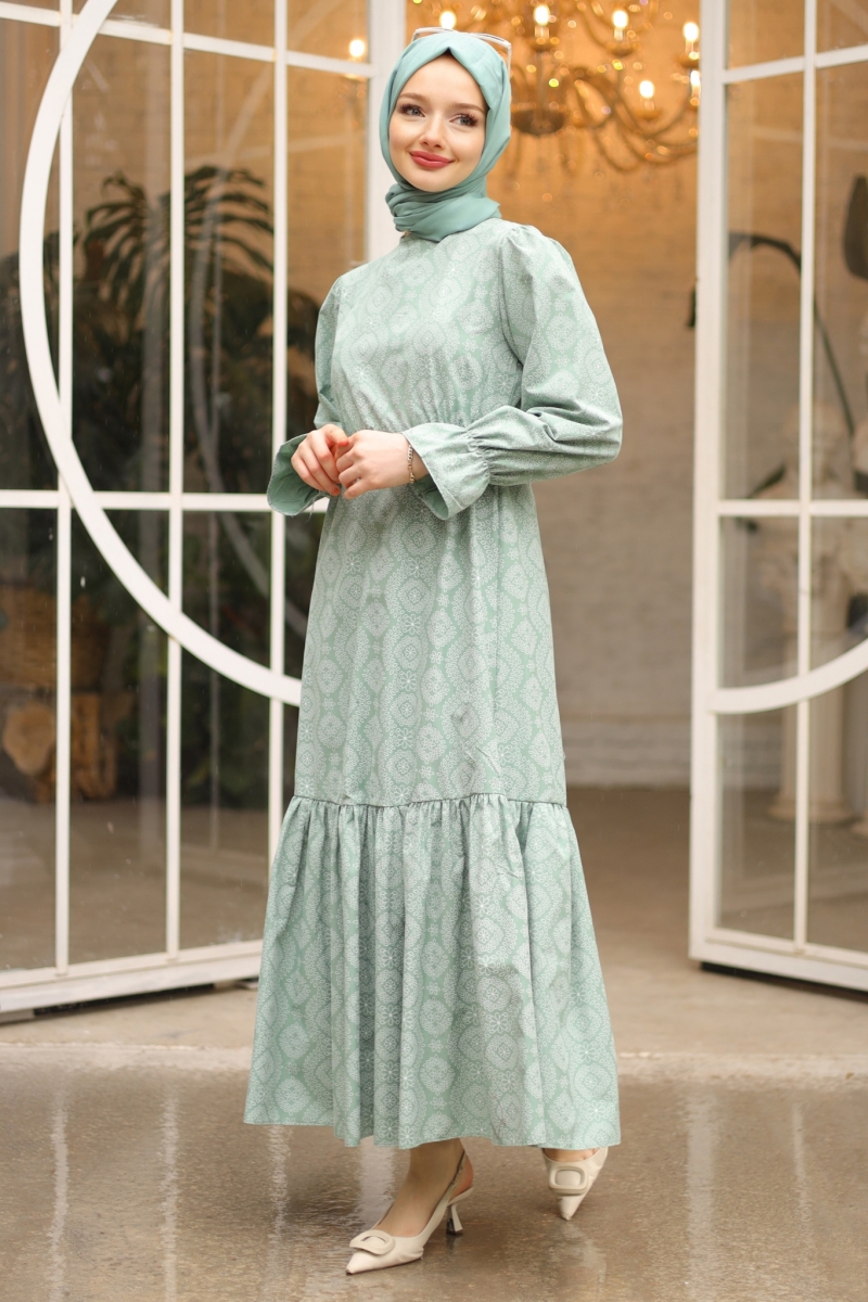Ninnel Mint Yeşili Elbise