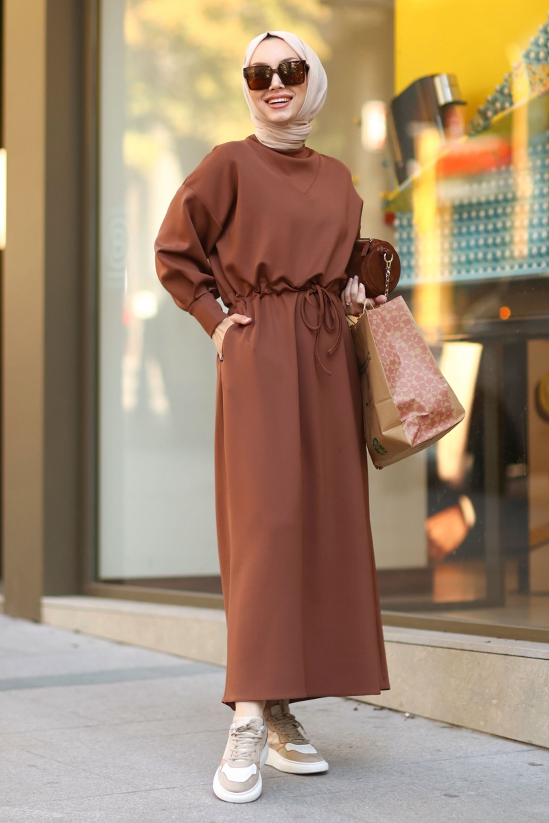 Noa Kahverengi Elbise