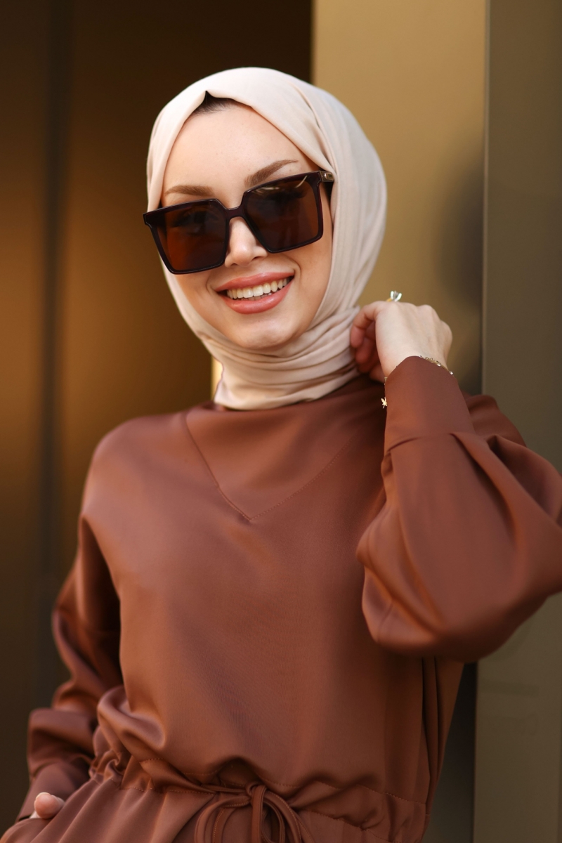 Noa Kahverengi Elbise