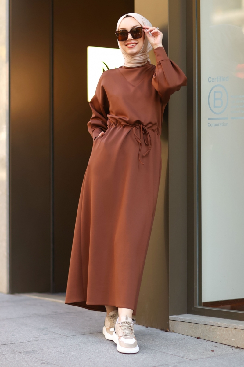 Noa Kahverengi Elbise