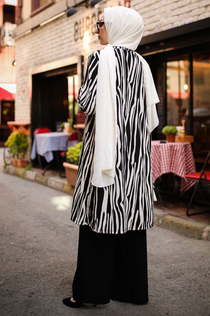 Okaliptüs Zebra Siyah Takım