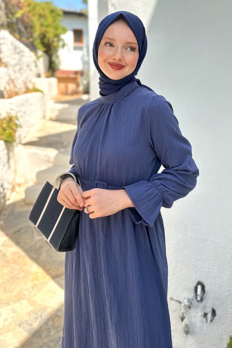 Ola Saks Mavisi Elbise