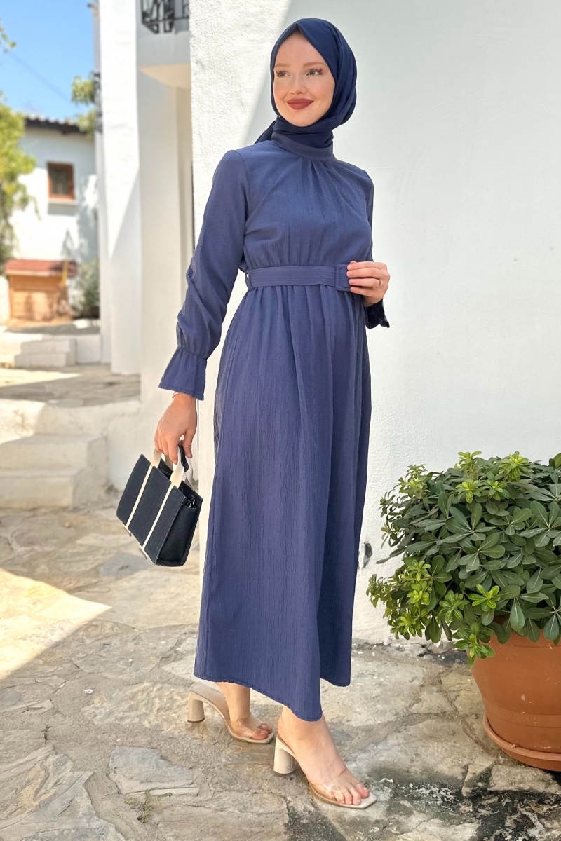 Ola Saks Mavisi Elbise