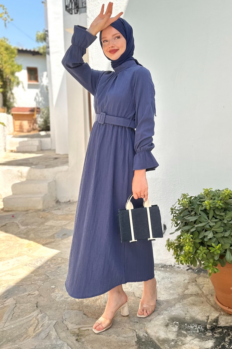 Ola Saks Mavisi Elbise