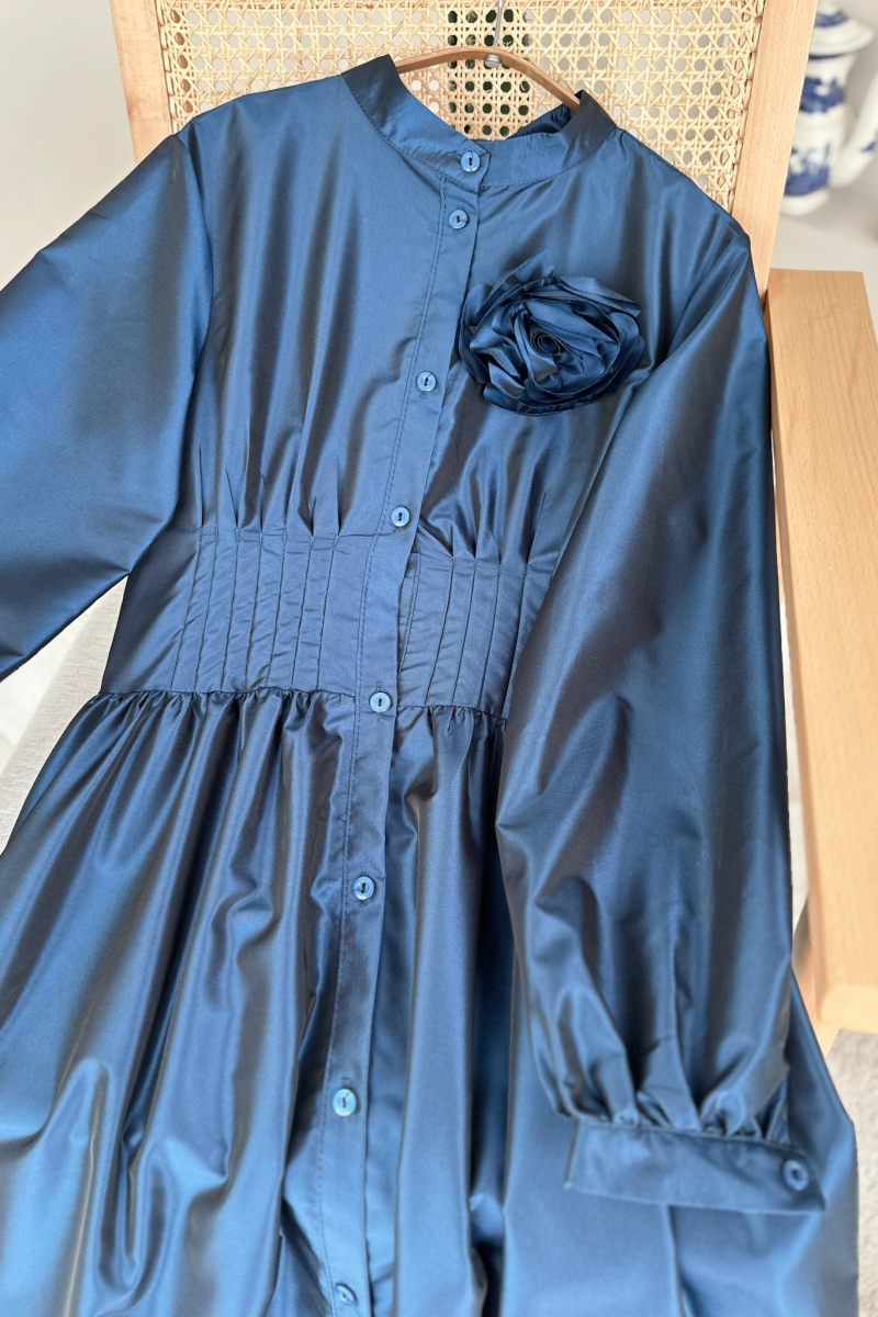 Olina İndigo Elbise