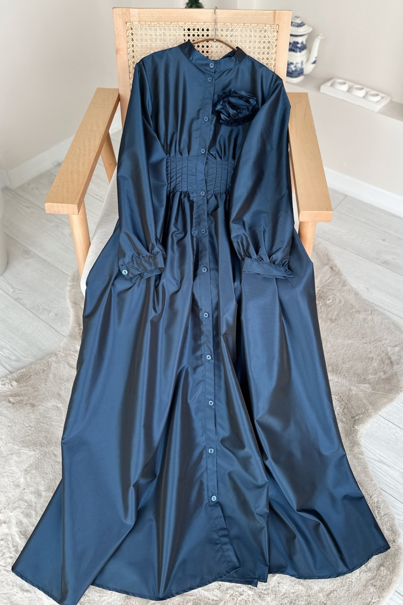 Olina İndigo Elbise