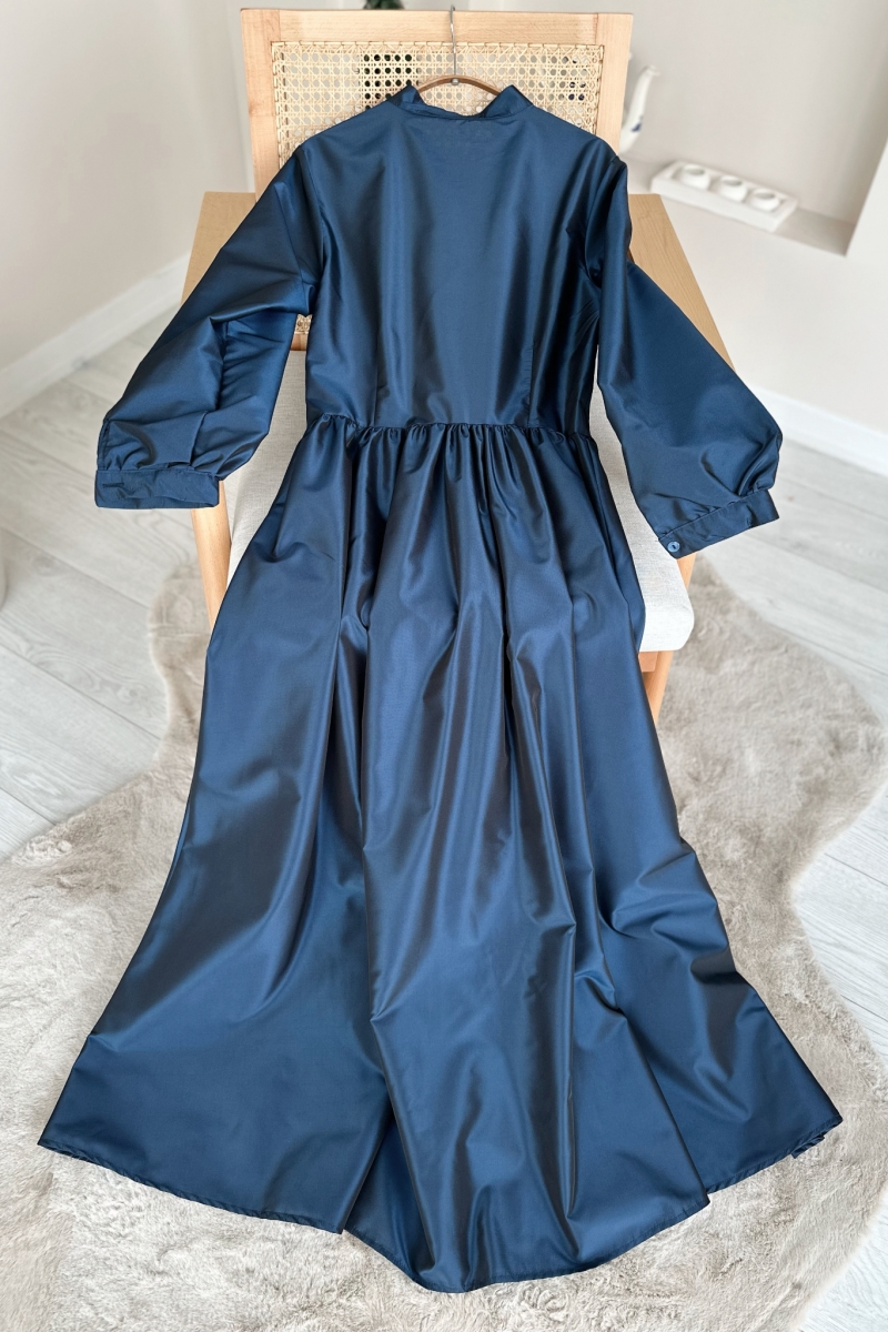 Olina İndigo Elbise