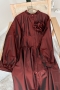 Olina Bordo Elbise