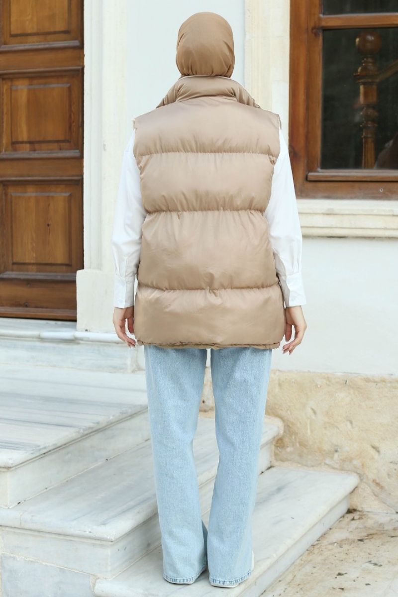 Orana Bej Şişme Yelek