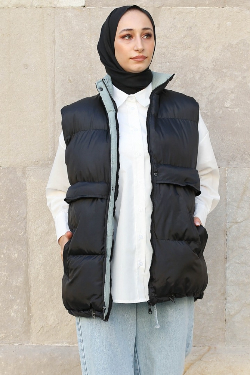 Orana Siyah Şişme Yelek