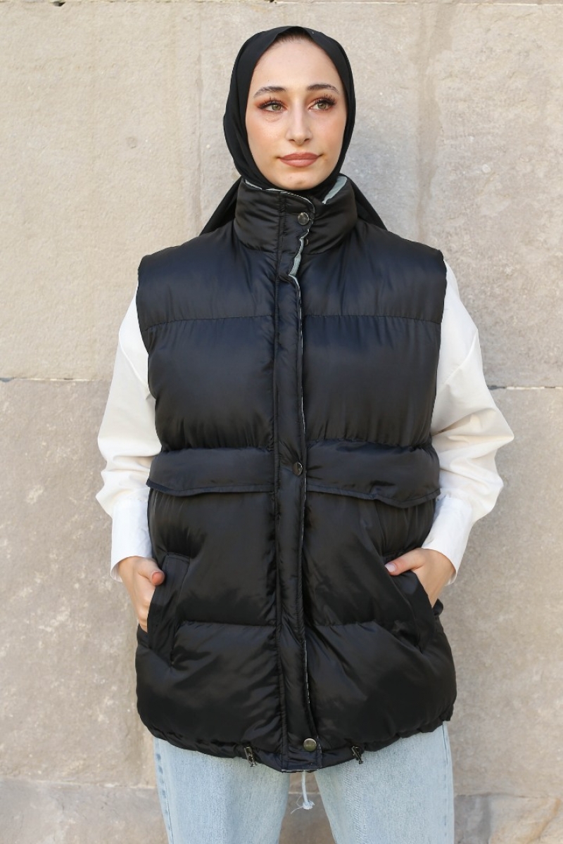 Orana Siyah Şişme Yelek