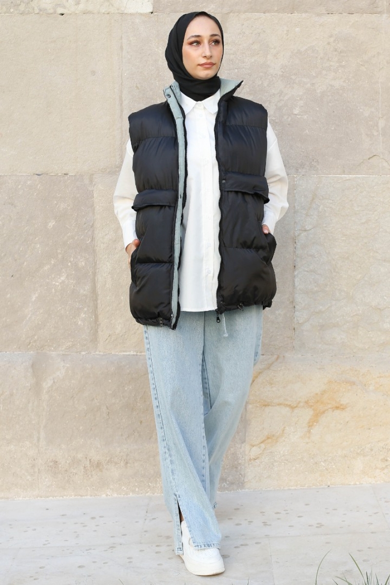 Orana Siyah Şişme Yelek