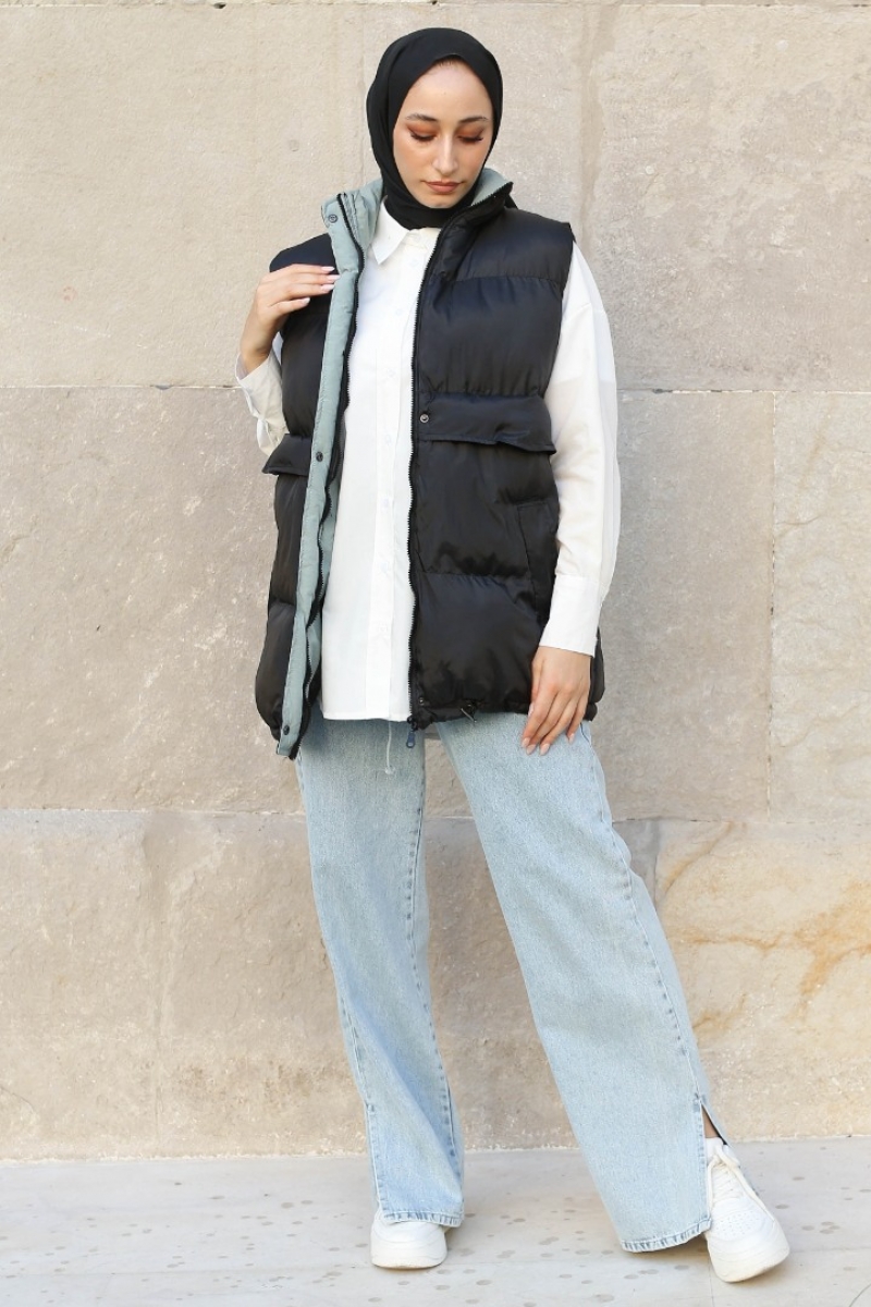 Orana Siyah Şişme Yelek